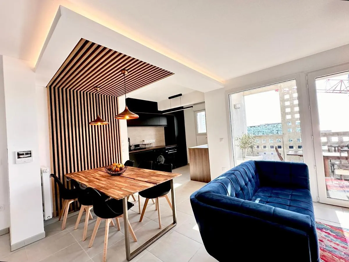 Duplex - Vue Mer Exceptionnelle - Quartier Euromed-Avec Box Marseille Apartment